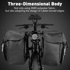 NEWBOLE Bicycle 2In 1 Trunk Bag Cycling Double Side Rear Rack Mountain Road Bike Tail Seat Pannier Pack Luggage Carrier Bike Bag