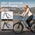 Beagle Electric Mountain Bike for Adults 720W,48V 15AH Battery Ebike, Full Suspension 26" Fat Tire E Bike,18Mph Electric Bicycle,7 Speed Hydraulic Disc Brakes,Ul2849 Compliant