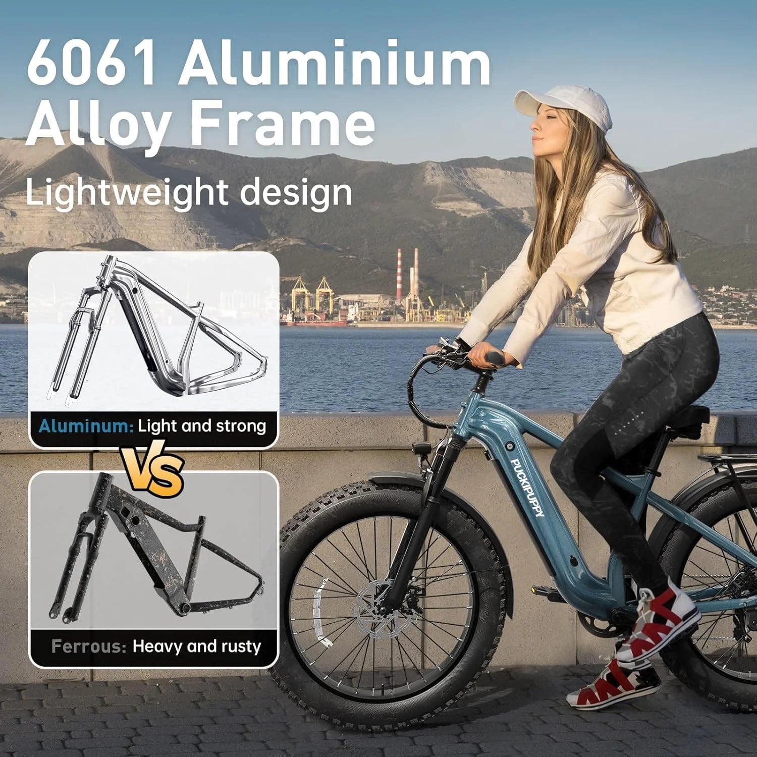 Beagle Electric Mountain Bike for Adults 720W,48V 15AH Battery Ebike, Full Suspension 26" Fat Tire E Bike,18Mph Electric Bicycle,7 Speed Hydraulic Disc Brakes,Ul2849 Compliant