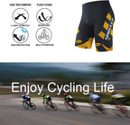 Men'S Cycling Shorts Padded Bicycle Riding Pants Bike Biking Clothes Cycle Wear Tights