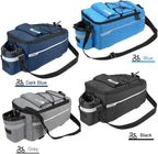 Bike Panniers Bike Trunk Bag Insulated Bag for Warm/Cool Items, Bicycle Rear Rack Storage Luggage Bicycle Seat Multifunctional Insulated Trunk Cooler Bag Shoulder Bag 11.4 6.3 6.7In