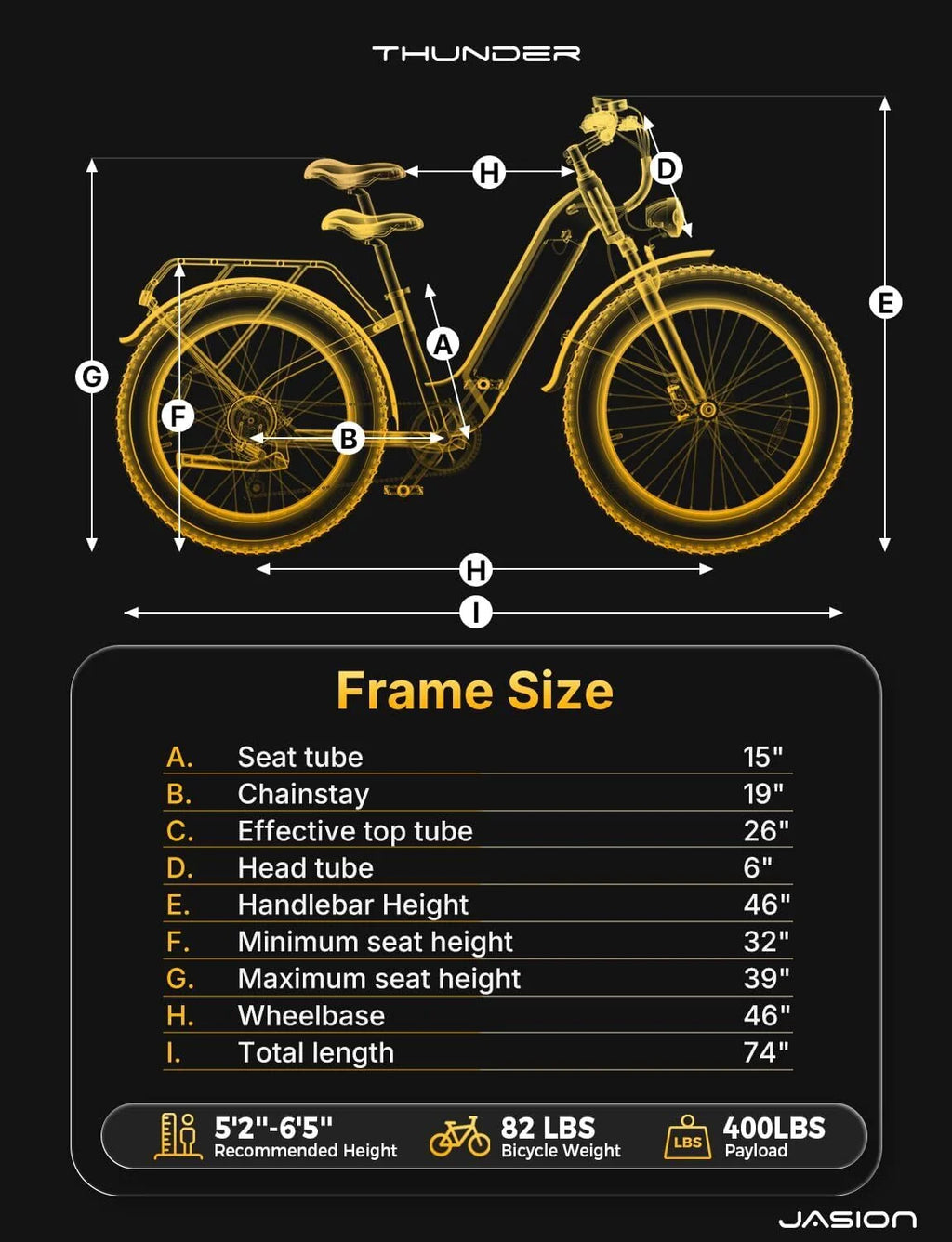 Thunder Electric Bike for Adults, 26'' X 4'' Fat Tire Ebike with 48V 18Ah Removable Battery, APP Control Electric Mountain Bike, UL2849
