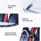 Bike Jersey and Compression Shorts Sets Men'S Biking Shirt with Pockets Ride Clothing Gear