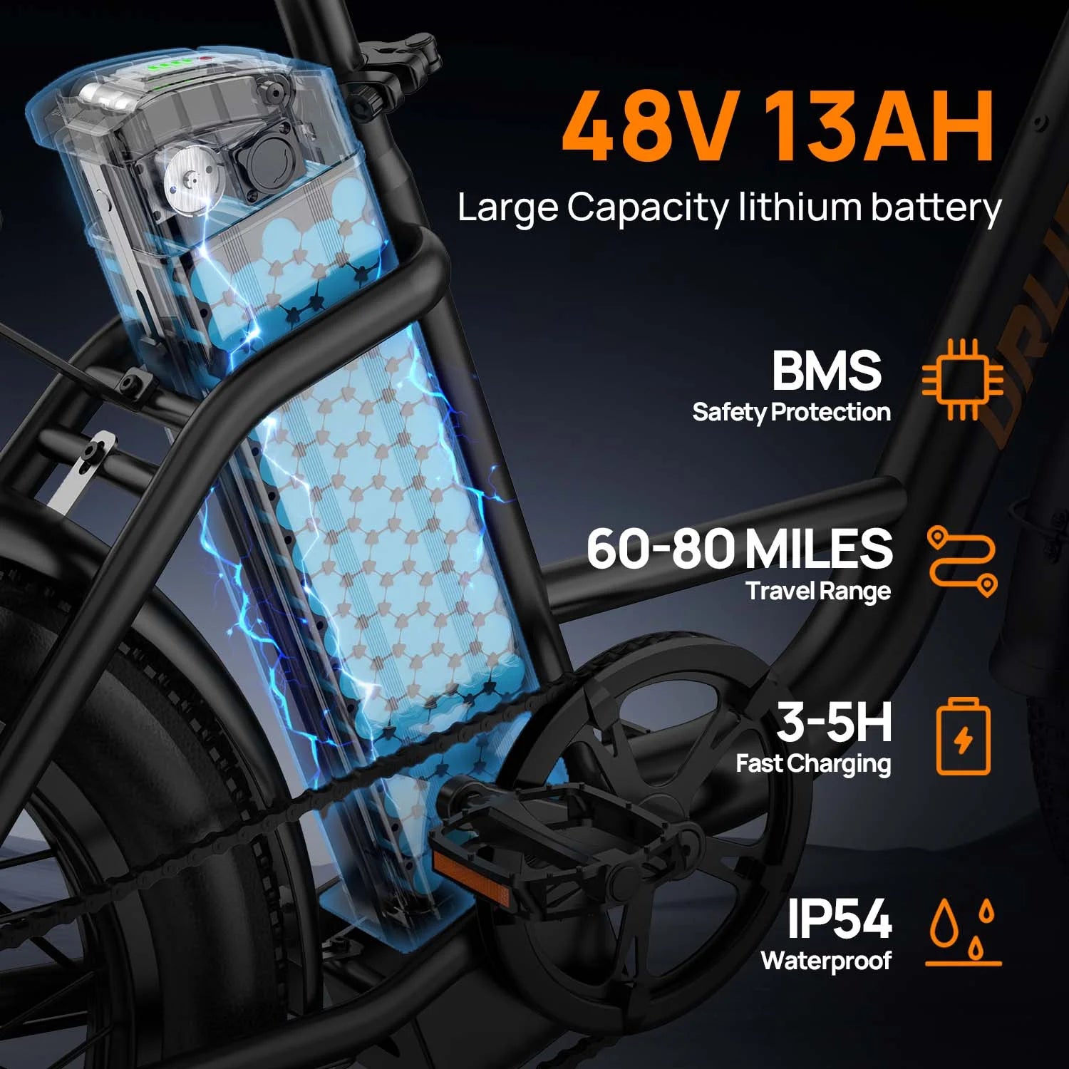 20" Electric Bike for Adults, 750W Peak Motor, 48V 13AH Remobavle Battery, 7-Speed Commuting Ebike, Ul2849-Green