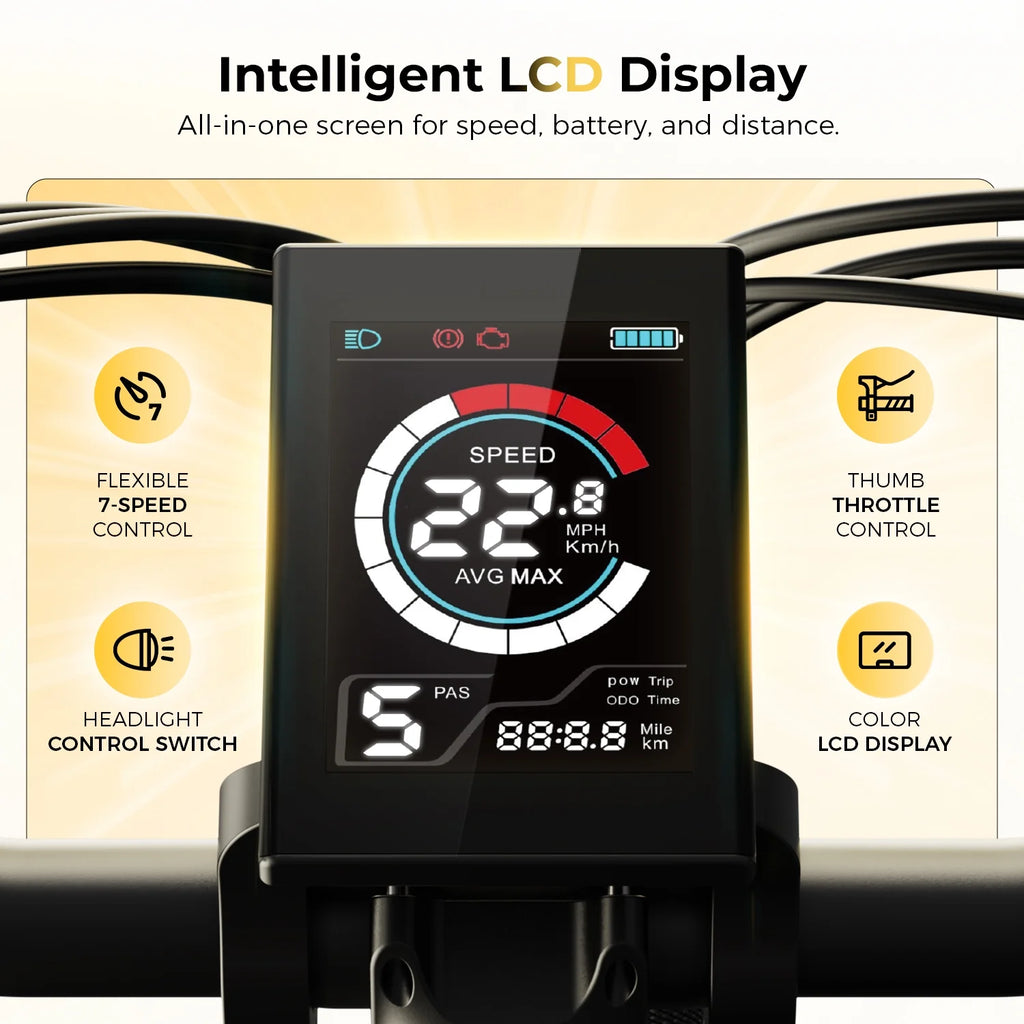 Electric Bike for Adults, 500W City Cruiser Ebike with 36V 13AH Built-In Battery, 26" Step-Thru Electric Commuter Bike for Woman, Front Suspension, 7-Speed Bicycles UL2849