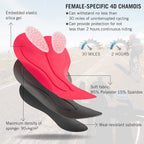 4D Padded Bike Shorts Women Cycling Underwear Gel Padding Pockets