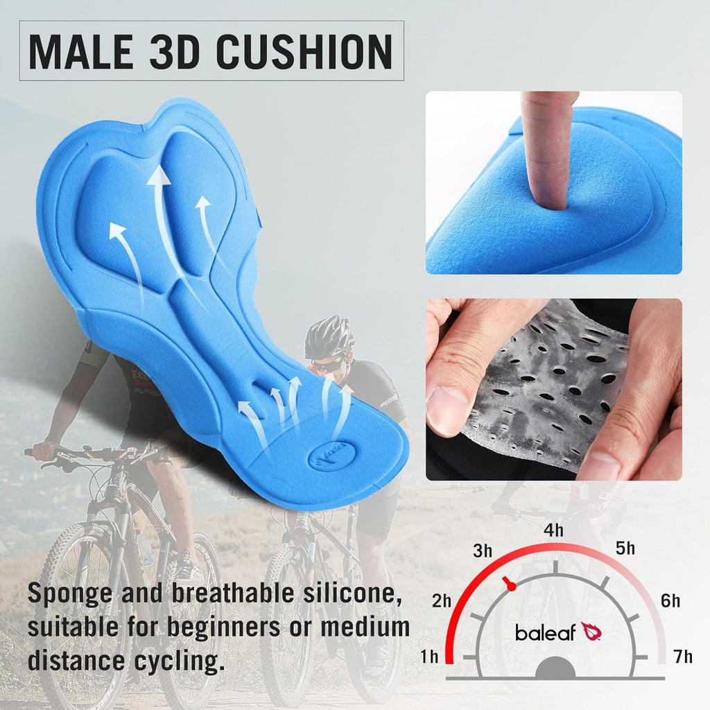 Men'S 3D Padded Bike Shorts Cycling Underwear MTB Liner