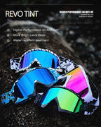 Dirt Bike ATV Goggles Motorcycle Gear Riding Motocross Dirtbike 4-Wheeler MX DH Accessories Goggles Glasses for Men Women Youth UV400 Protection Dust-Proof Anti-Slip Strap