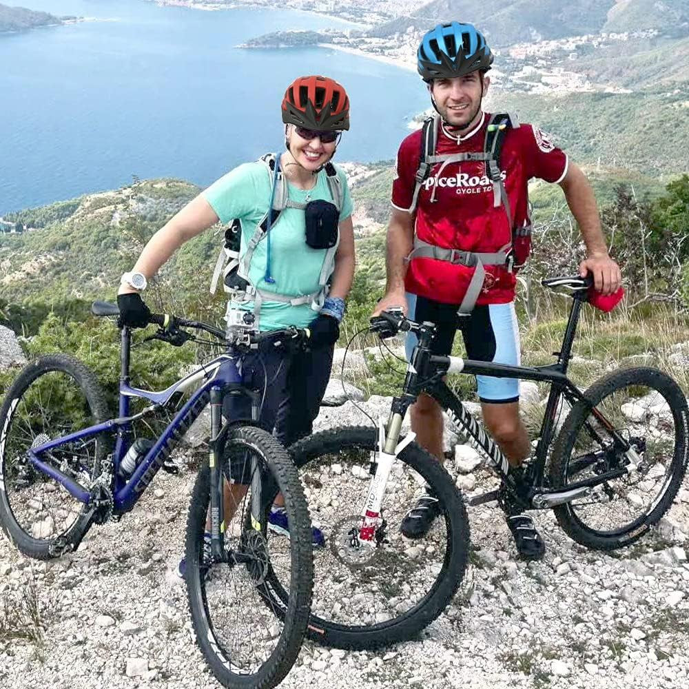 Adult Bike Helmets, Adjustable Mens Womens Bicycle Helmet, Lightweight Road Mountain Cycling Safety Sports Helmets with Detachable Visor