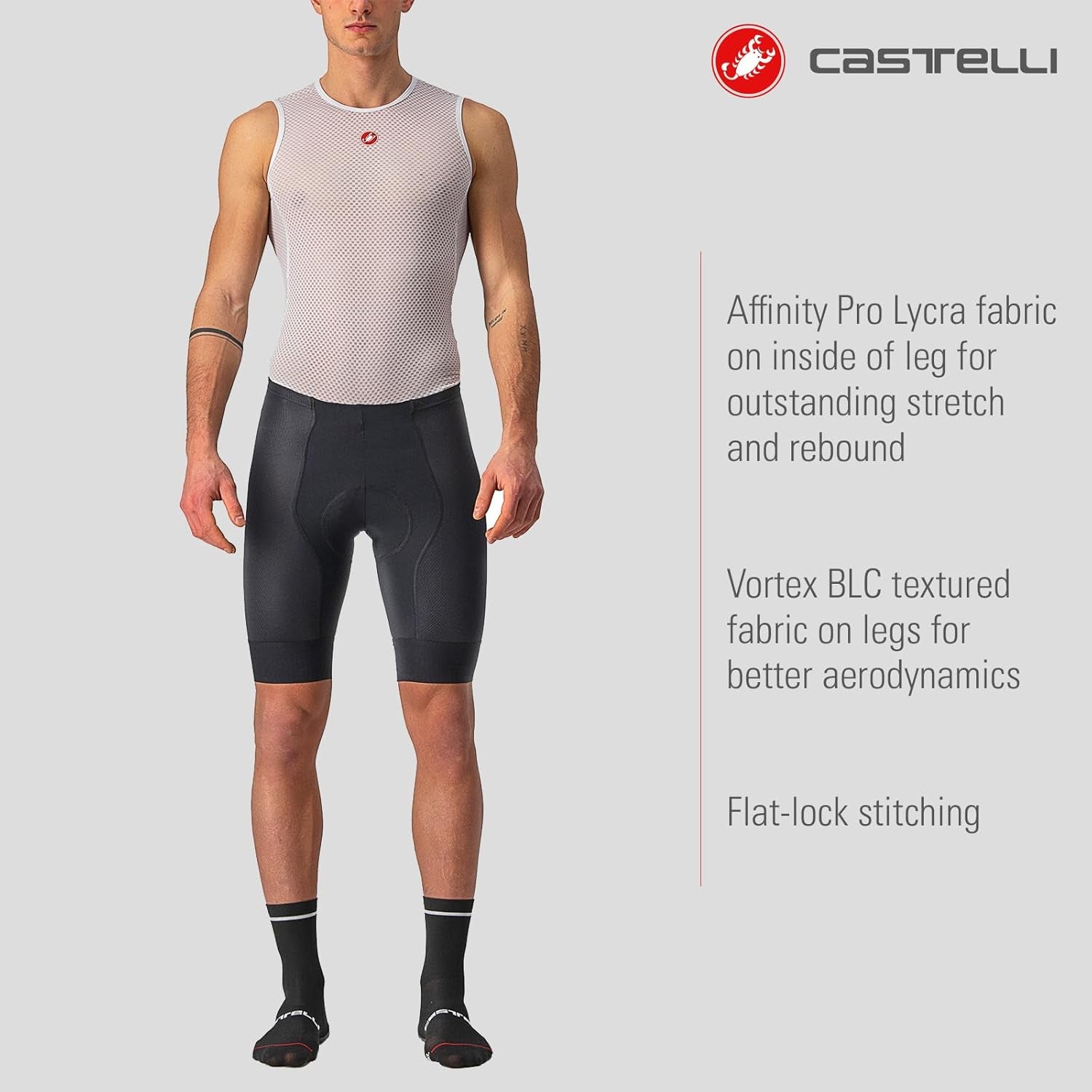 Men'S Competizione Short for Road and Gravel Biking L Cycling
