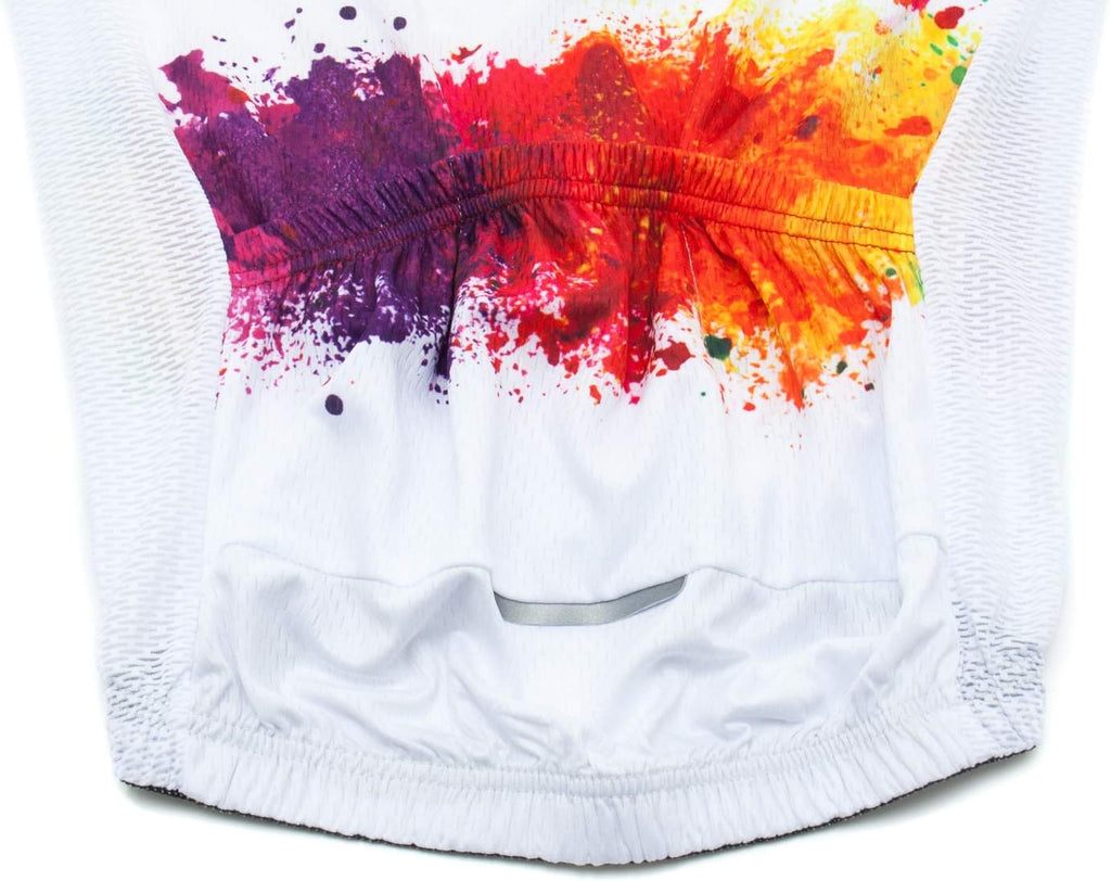 Womens Cycling Jersey Short Sleeve Road Bike Shirt Bicycle Biking Tops 4 Rear Pockets