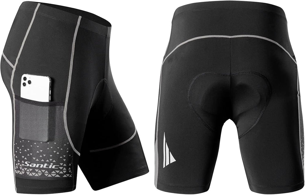 Men'S Cycling Shorts Padded Bicycle Riding Pants Bike Biking Clothes Cycle Wear Tights