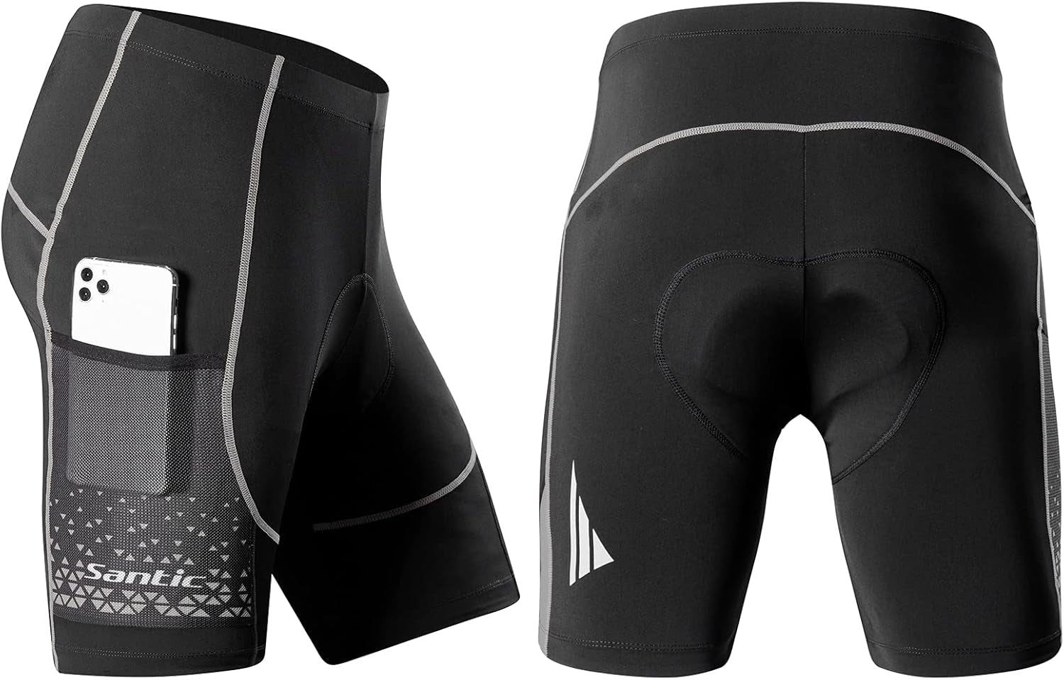 Men'S Cycling Shorts Padded Bicycle Riding Pants Bike Biking Clothes Cycle Wear Tights
