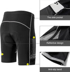 Men'S Cycling Shorts Padded Bicycle Riding Pants Bike Biking Clothes Cycle Wear Tights