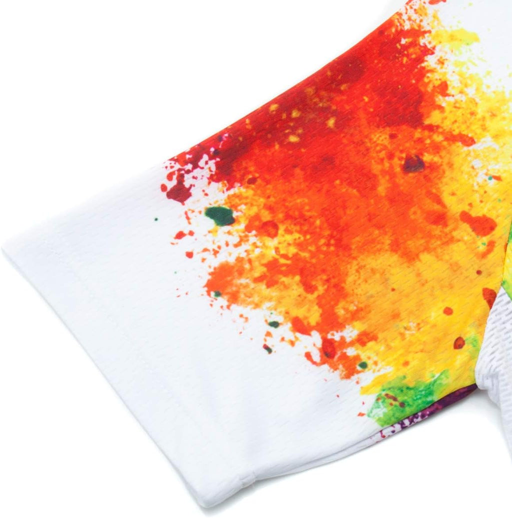 Womens Cycling Jersey Short Sleeve Road Bike Shirt Bicycle Biking Tops 4 Rear Pockets