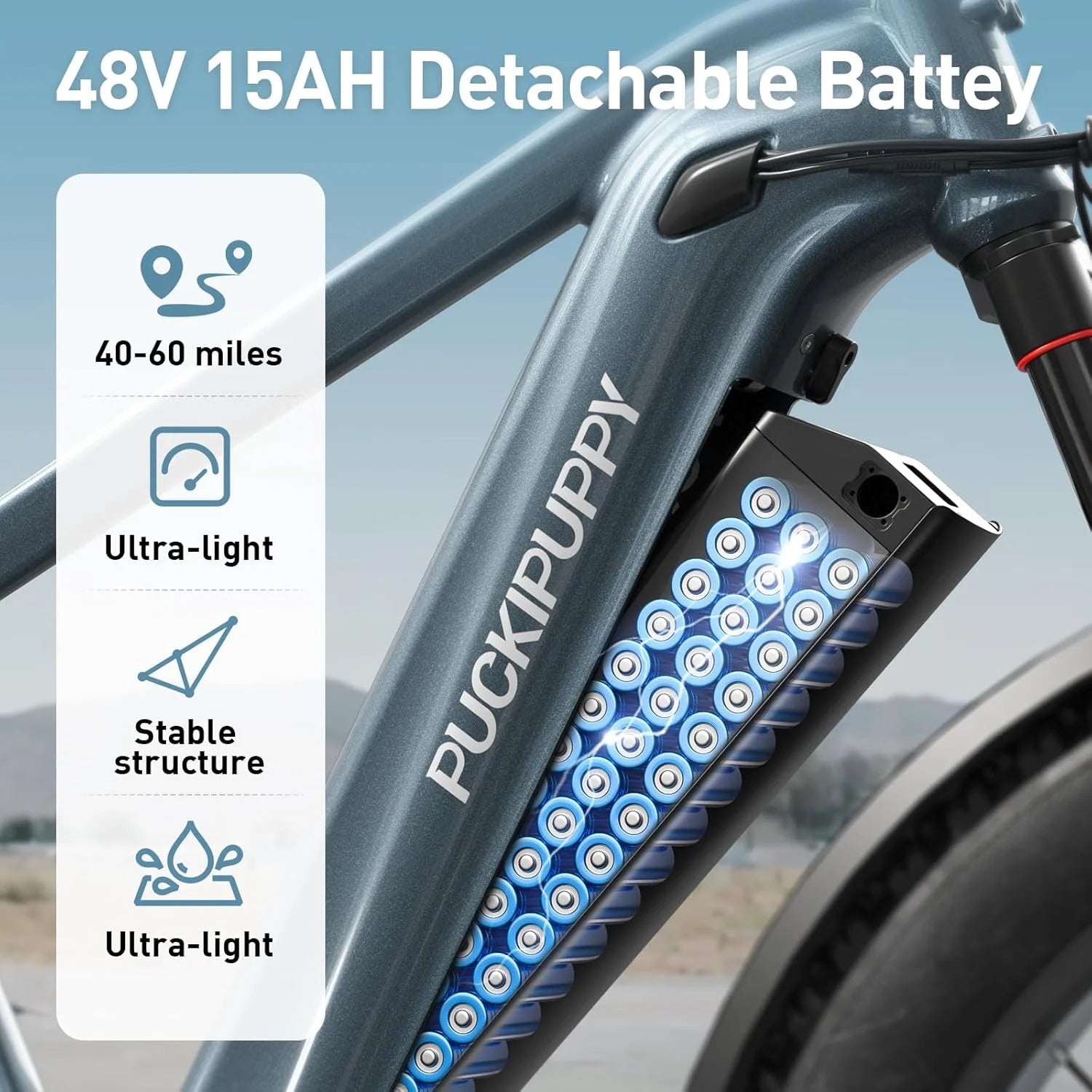 Beagle Electric Mountain Bike for Adults 720W,48V 15AH Battery Ebike, Full Suspension 26" Fat Tire E Bike,18Mph Electric Bicycle,7 Speed Hydraulic Disc Brakes,Ul2849 Compliant