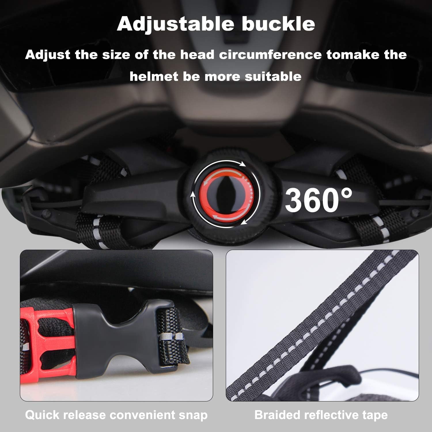 Adult Bike Helmet,Bicycle Helmet with Removable Magnetic Goggles & USB Rechargeable LED Light Road Mountain Bike Helmet Adjustable Size Ultralight Cycling Helmet Men Women SM-T88