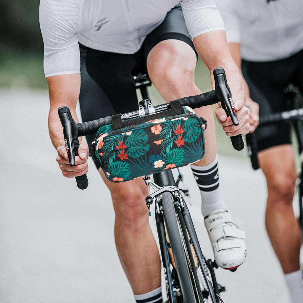 Bike Handlebar Bag, Bike Basket Front, Bicycle Front Bag, Waterproof Bike Frame Bag with Shoulder Strap Bike Storage Bag Shoulder Bag for Men Women Kids Outdoor Road MTB Cycling