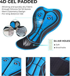 Men'S Cycling Shorts Padded Bicycle Riding Pants Bike Biking Clothes Cycle Wear Tights