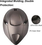 Adult Bike Helmet,Bicycle Helmet with Removable Magnetic Goggles & USB Rechargeable LED Light Road Mountain Bike Helmet Adjustable Size Ultralight Cycling Helmet Men Women SM-T88