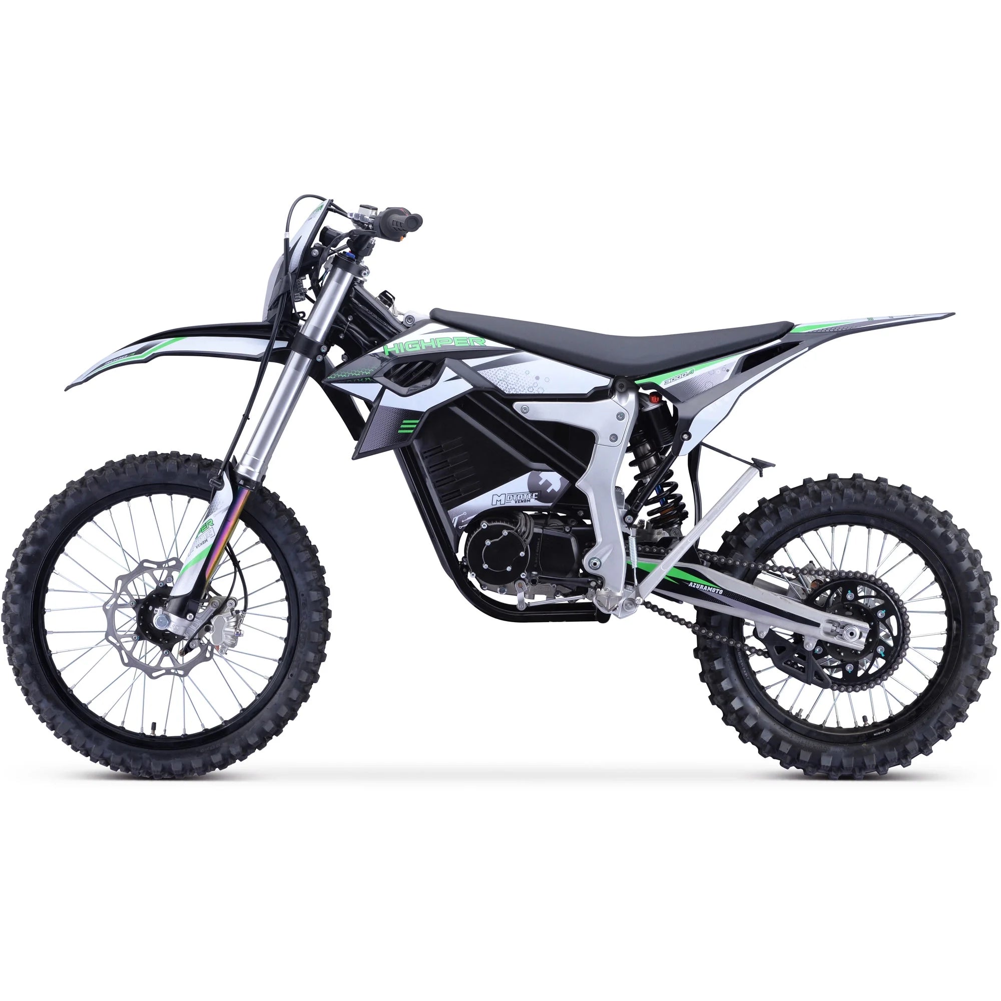 Venom 72V 12000W Electric Dirt Bike White