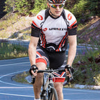 Bike Jersey and Compression Shorts Sets Men'S Biking Shirt with Pockets Ride Clothing Gear