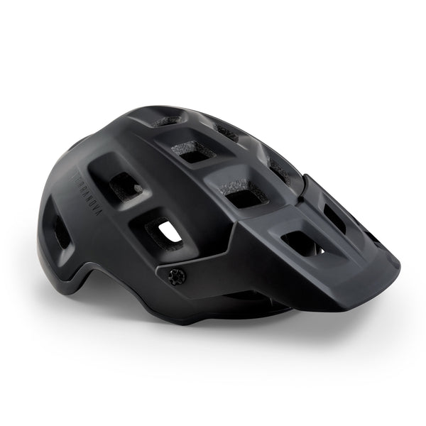Terranova MIPS Mountain Bike Helmet in Matte Black with Glossy Black Accent, Size Small