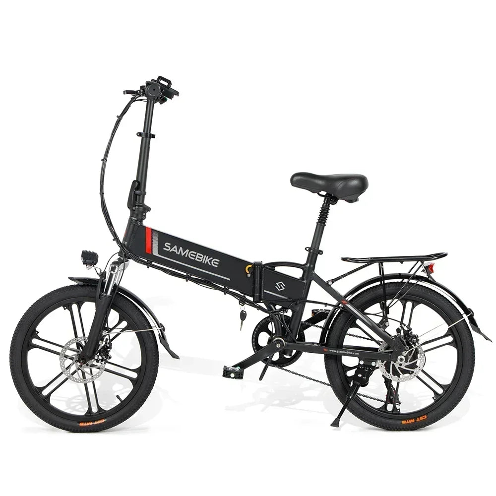 Samebike Electric Bike 350W Brushless Motor 48V10.4AH Battery Electric Bicycle 20-inch Tire Aluminum Alloy Folding Frame E Bike