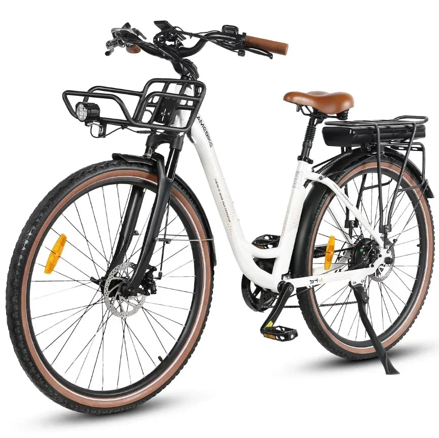 SAMEBIKE RS-A07 Electric Bicycle 500W Brushless Motor Electric Bike 36V13AH Lithium Battery 28inch City Travel Disc Brake E-Bike