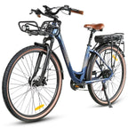 SAMEBIKE RS-A07 Electric Bicycle 500W Brushless Motor Electric Bike 36V13AH Lithium Battery 28inch City Travel Disc Brake E-Bike
