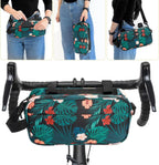 Bike Handlebar Bag, Bike Basket Front, Bicycle Front Bag, Waterproof Bike Frame Bag with Shoulder Strap Bike Storage Bag Shoulder Bag for Men Women Kids Outdoor Road MTB Cycling