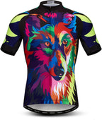 Men'S Cycling Jersey Short Sleeve Bike Shirts Bicycle Jacket with Pockets