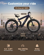Bulldog Electric Bike for Adults 1350W,48V 30AH Full Suspension E Bike,26" Fat Tire Adult Electric Bicycles,28Mph,Mountain Bike for Urban and Off-Road Riding,Ul2849 Compliant