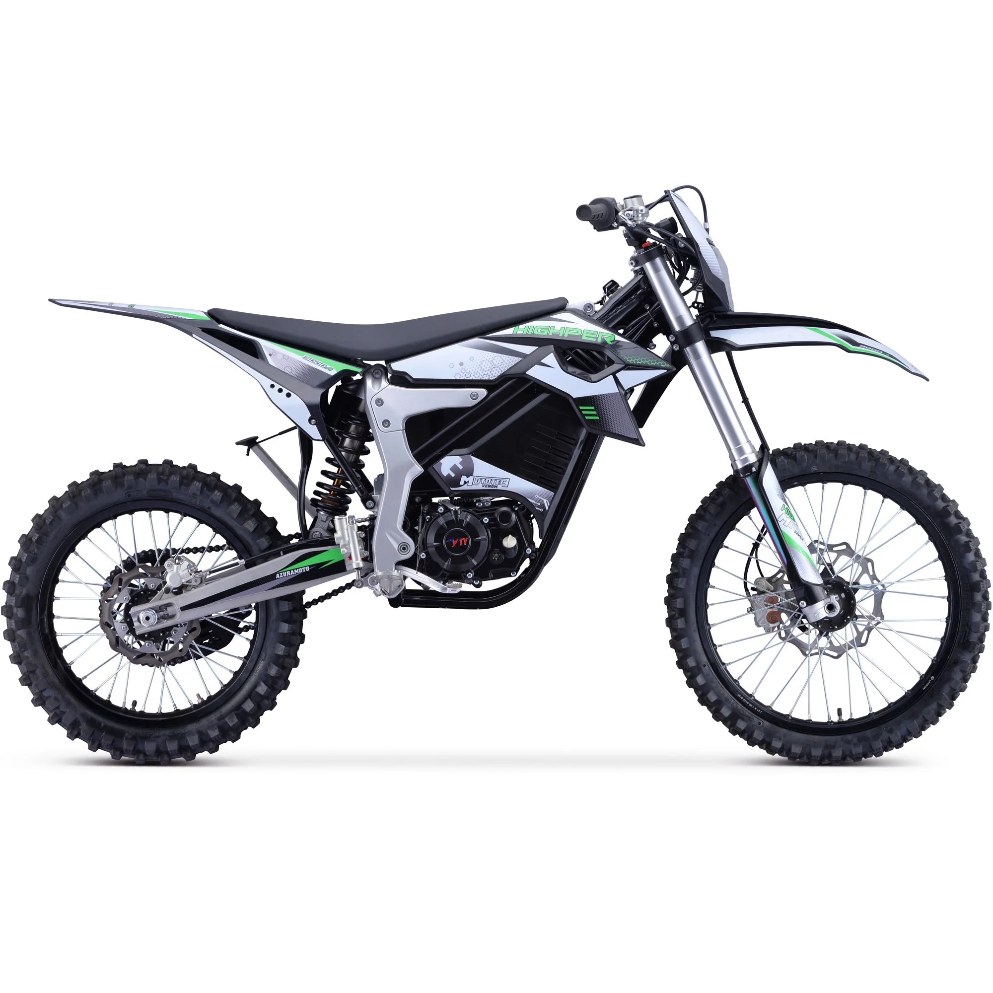 Venom 72V 12000W Electric Dirt Bike White