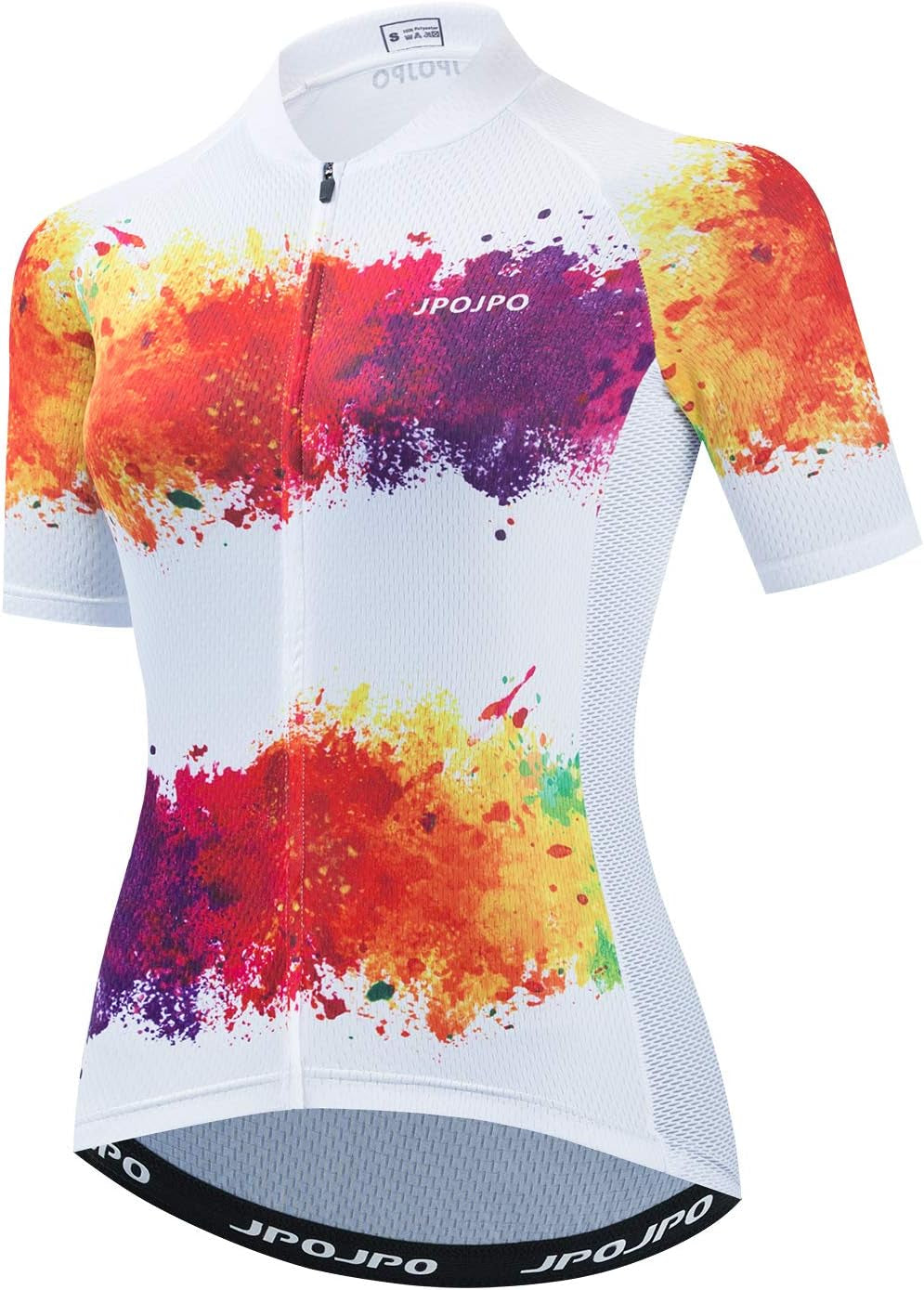 Womens Cycling Jersey Short Sleeve Road Bike Shirt Bicycle Biking Tops 4 Rear Pockets