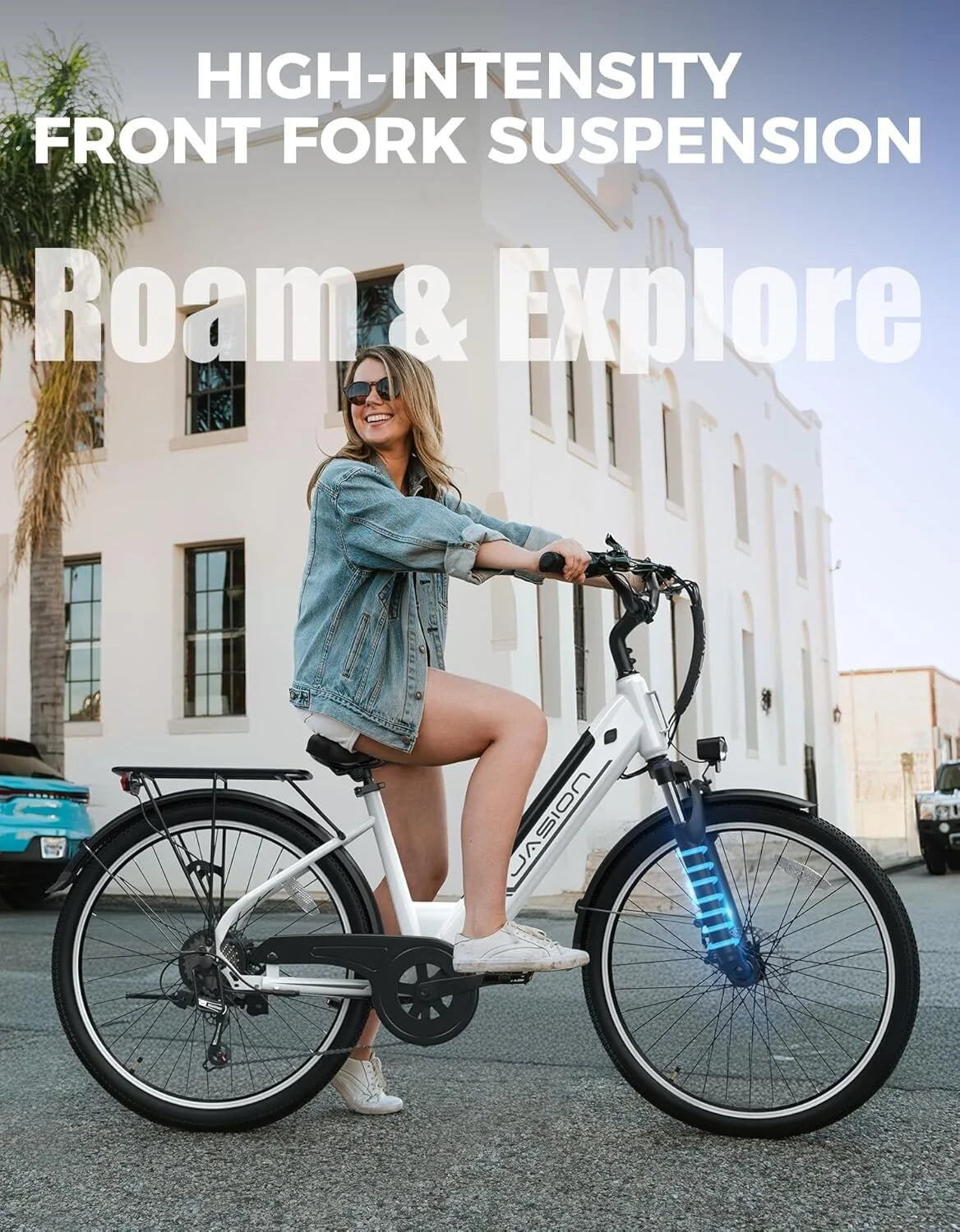Roamer ST Electric Bike for Adults, 750W Brushless Motor Ebike with 48V 11Ah Removable Battery, 62 Miles, 26'' Commuter City Cruiser Electric Bicycles, UL2849