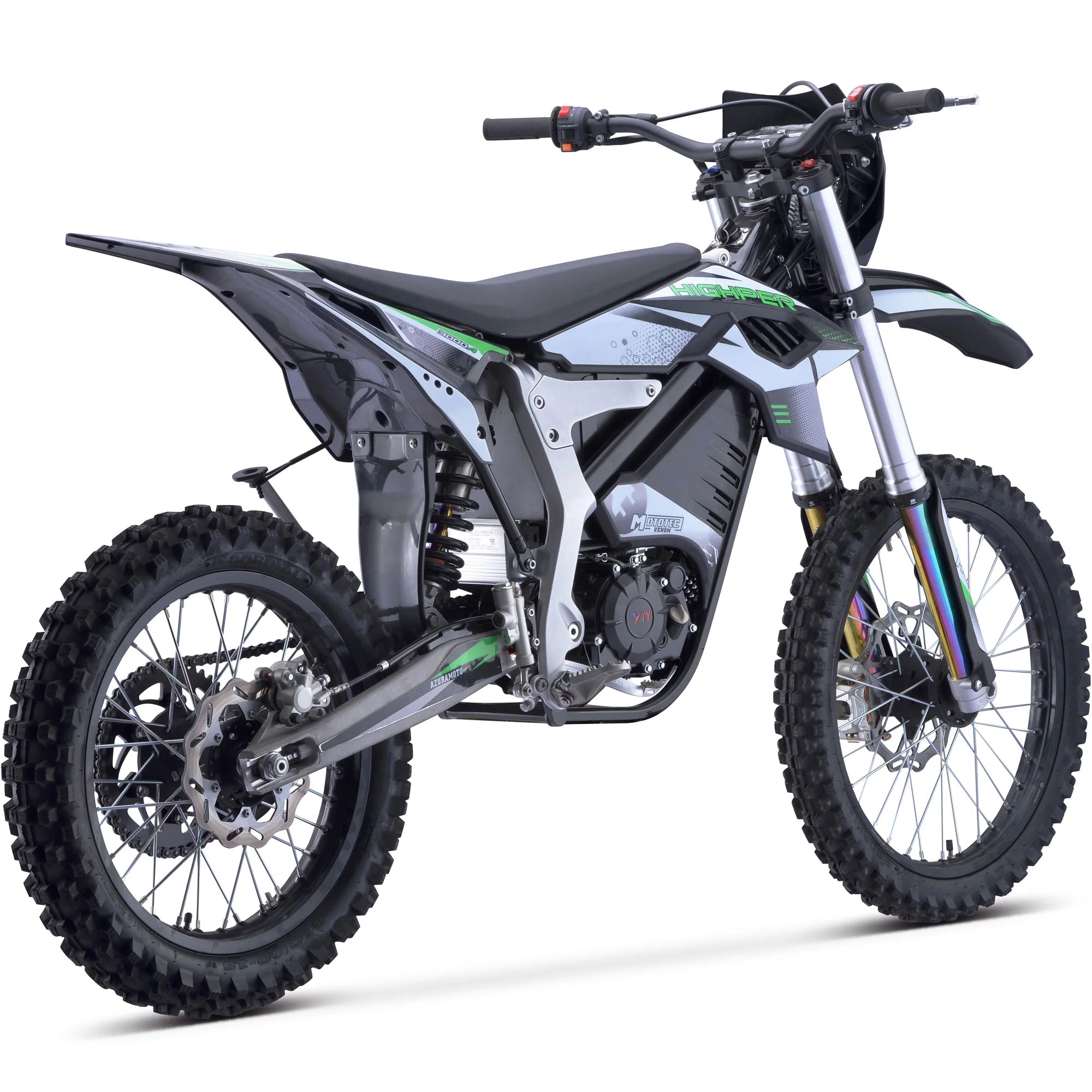 Venom 72V 12000W Electric Dirt Bike White