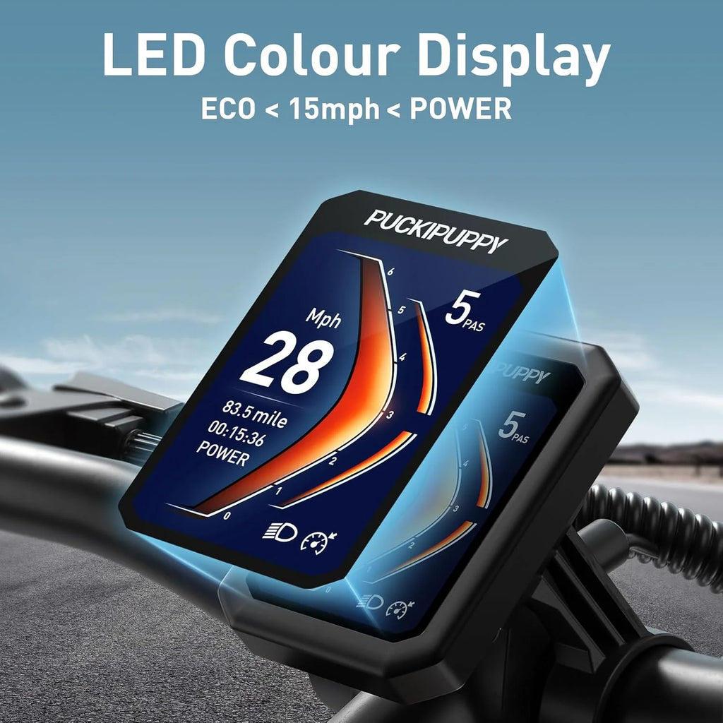 Beagle Electric Mountain Bike for Adults 720W,48V 15AH Battery Ebike, Full Suspension 26" Fat Tire E Bike,18Mph Electric Bicycle,7 Speed Hydraulic Disc Brakes,Ul2849 Compliant