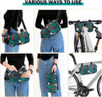 Bike Handlebar Bag, Bike Basket Front, Bicycle Front Bag, Waterproof Bike Frame Bag with Shoulder Strap Bike Storage Bag Shoulder Bag for Men Women Kids Outdoor Road MTB Cycling