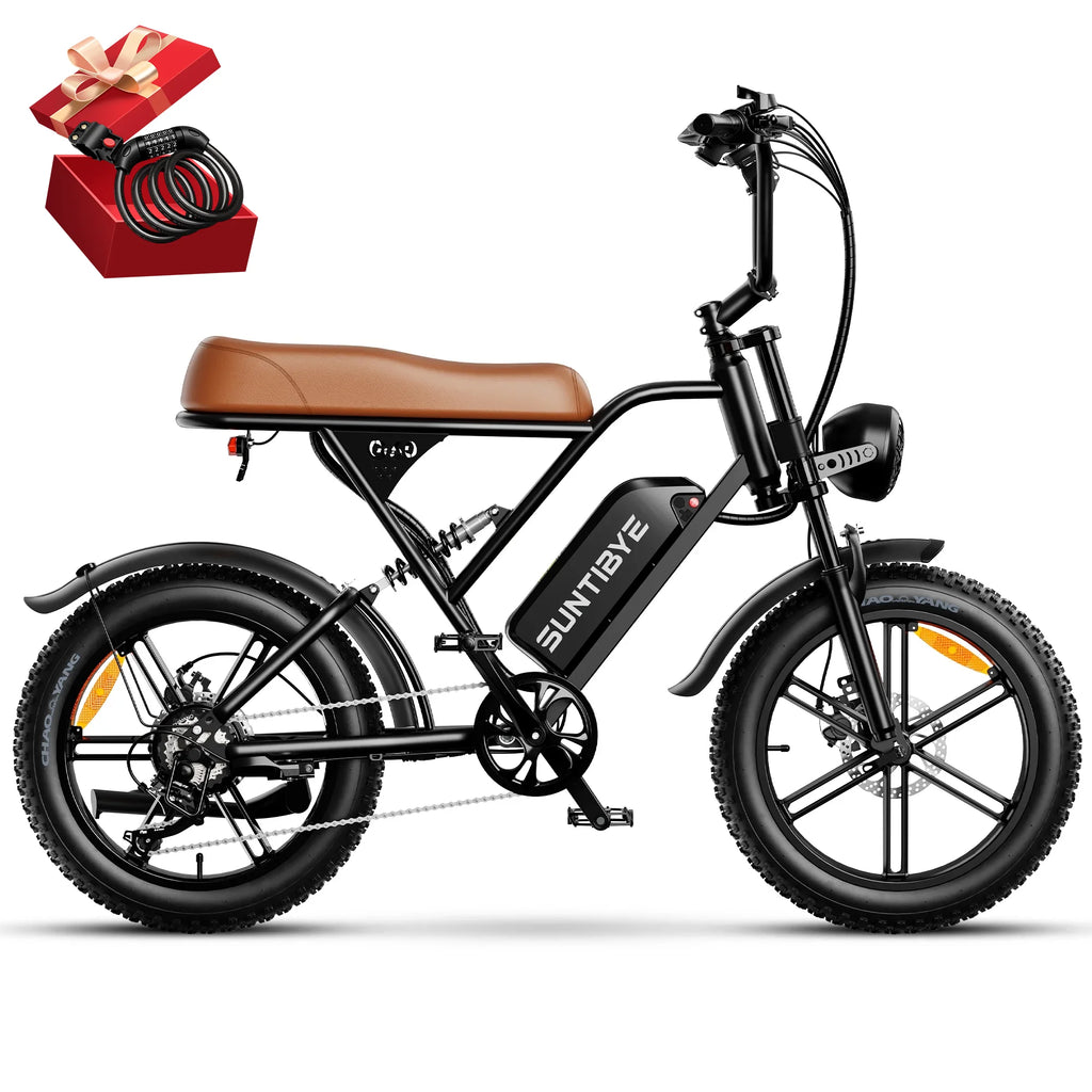 G60 Fat Tire Electric Mountain Bike for Adults 20", 1500W 7-Speed Off-Road Ebike, 30MPH & 70Miles, 48V 20Ah UL2849
