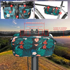 Bike Handlebar Bag, Bike Basket Front, Bicycle Front Bag, Waterproof Bike Frame Bag with Shoulder Strap Bike Storage Bag Shoulder Bag for Men Women Kids Outdoor Road MTB Cycling