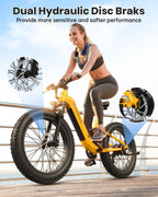 Electric Bike for Adults 960W,48V 20AH Battery Adult Electric Bicycles,26" Fat Tire Full Suspension Step-Thru Ebike,28Mph Mountain Ebike,7 Speed,Boxer ST,UL2849 Compliant