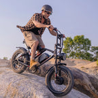 S8 Fat Tire Electric Bike 20", 3000W Dual Motor E-Mountain Bike for Adults, 32MPH 7-Speed Ebike,48V 25AH UL2849, Black