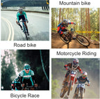 Men'S Bike Jersey Long Sleeve Cycling Shirts with Pockets Reflective Full Zipper MTB Bicycle Wear