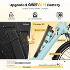 Electric Bike for Adults, 500W City Cruiser Ebike with 36V 13AH Built-In Battery, 26" Step-Thru Electric Commuter Bike for Woman, Front Suspension, 7-Speed Bicycles UL2849